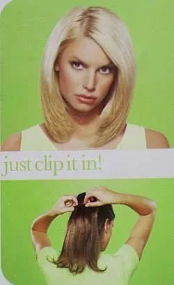 10" Straight Clip In Hair Extensions by Jessica Simpson | CLEARANCE