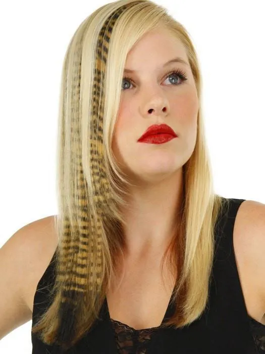 16" Tiger Print Hair Extensions (1pc) by POP | CLOSEOUT