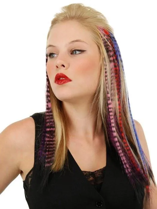 16" Tiger Print Hair Extensions (1pc) by POP | CLOSEOUT