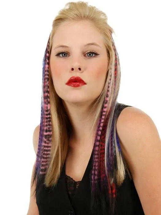 16" Tiger Print Hair Extensions (1pc) by POP | CLOSEOUT
