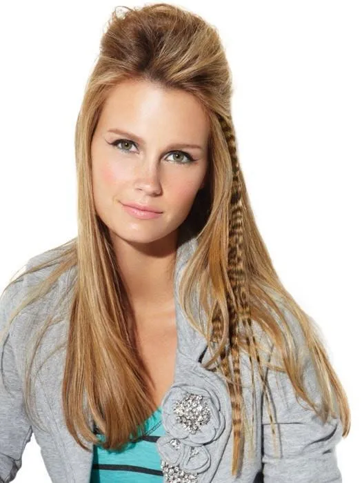 16" Tiger Print Hair Extensions (1pc) by POP | CLOSEOUT