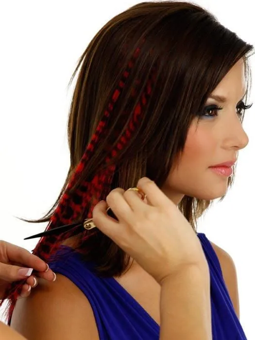 16" Tiger Print Hair Extensions (1pc) by POP | CLOSEOUT