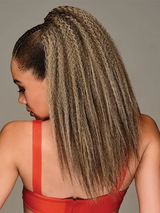 21" Crimped Pocket Pony | Synthetic Hairpiece