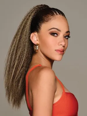 21" Crimped Pocket Pony | Synthetic Hairpiece