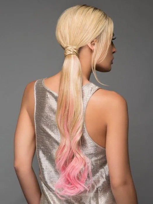 23" Color Splash Pony | HF Synthetic Ponytail (Wrap-Around) | CLOSEOUT