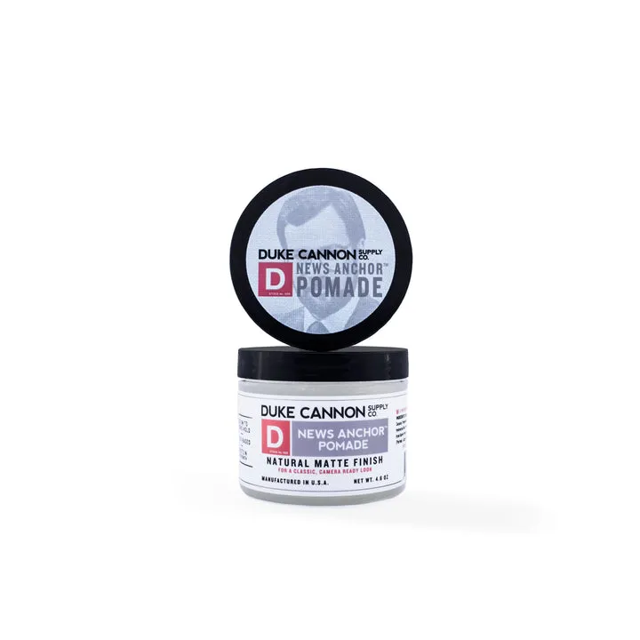 Duke Cannon News Anchor Pomade - Strong Hold Natural Finish