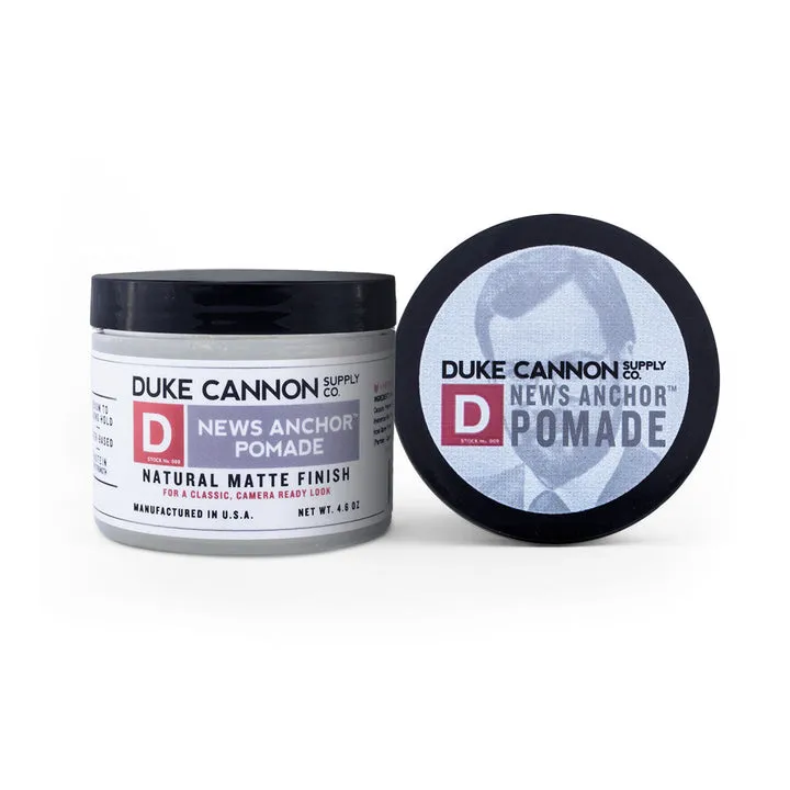 Duke Cannon News Anchor Pomade - Strong Hold Natural Finish