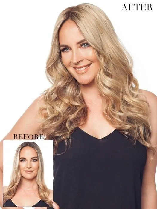 easiPart HH XL 18" | Remy Human Hair Topper (Mono Top)