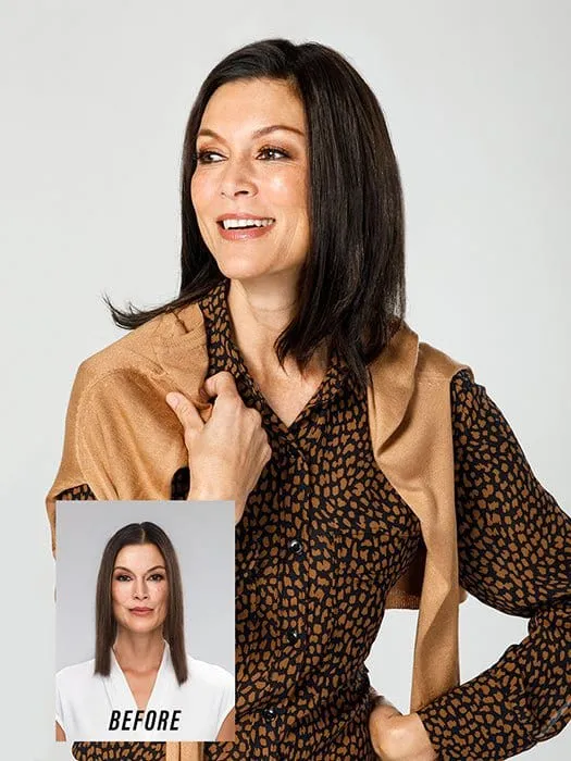 easiPart Medium HD 12" | Synthetic Hair Topper (Mono Top)