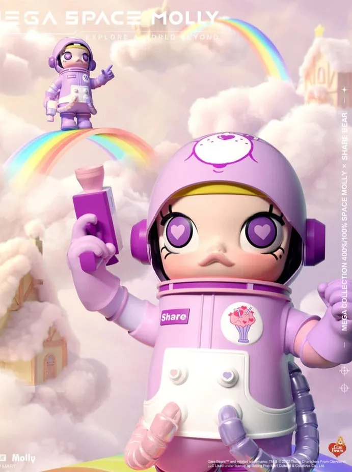 POPMART MEGA COLLECTION SPACE MOLLY CARE BEARS 400% 100% Share Bear