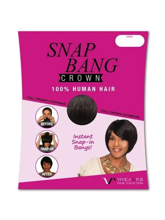 Snap Bang Crown | Human Hair Bang (Clip In)